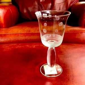 Royal Doulton polka dot wine glasses